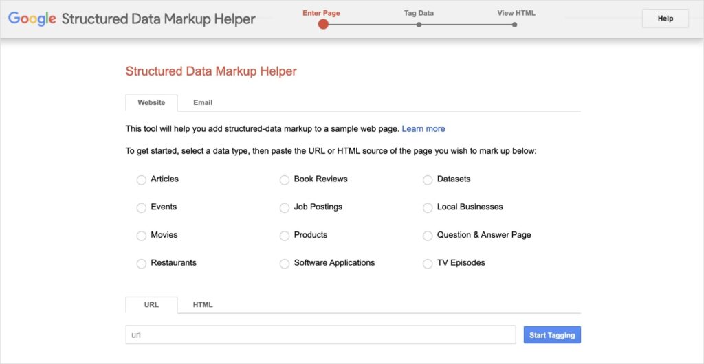 Google Structured Data Markup Helper Google Structured Data Markup Helper.