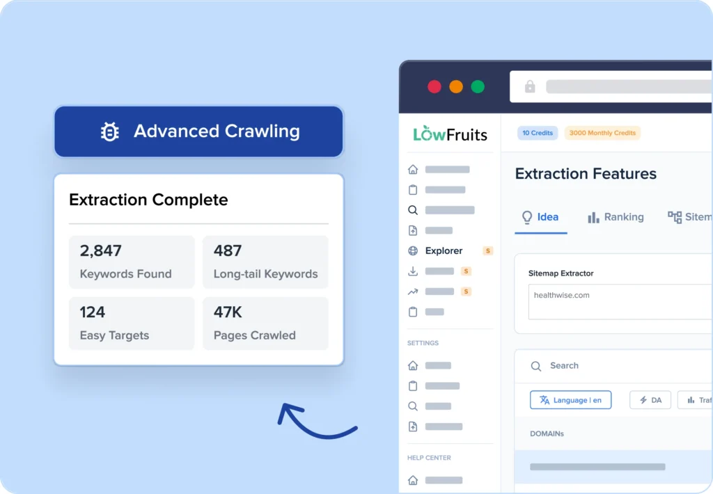 Instant Competitor Analysis Find long-tail keywords and easy ranking opportunities.