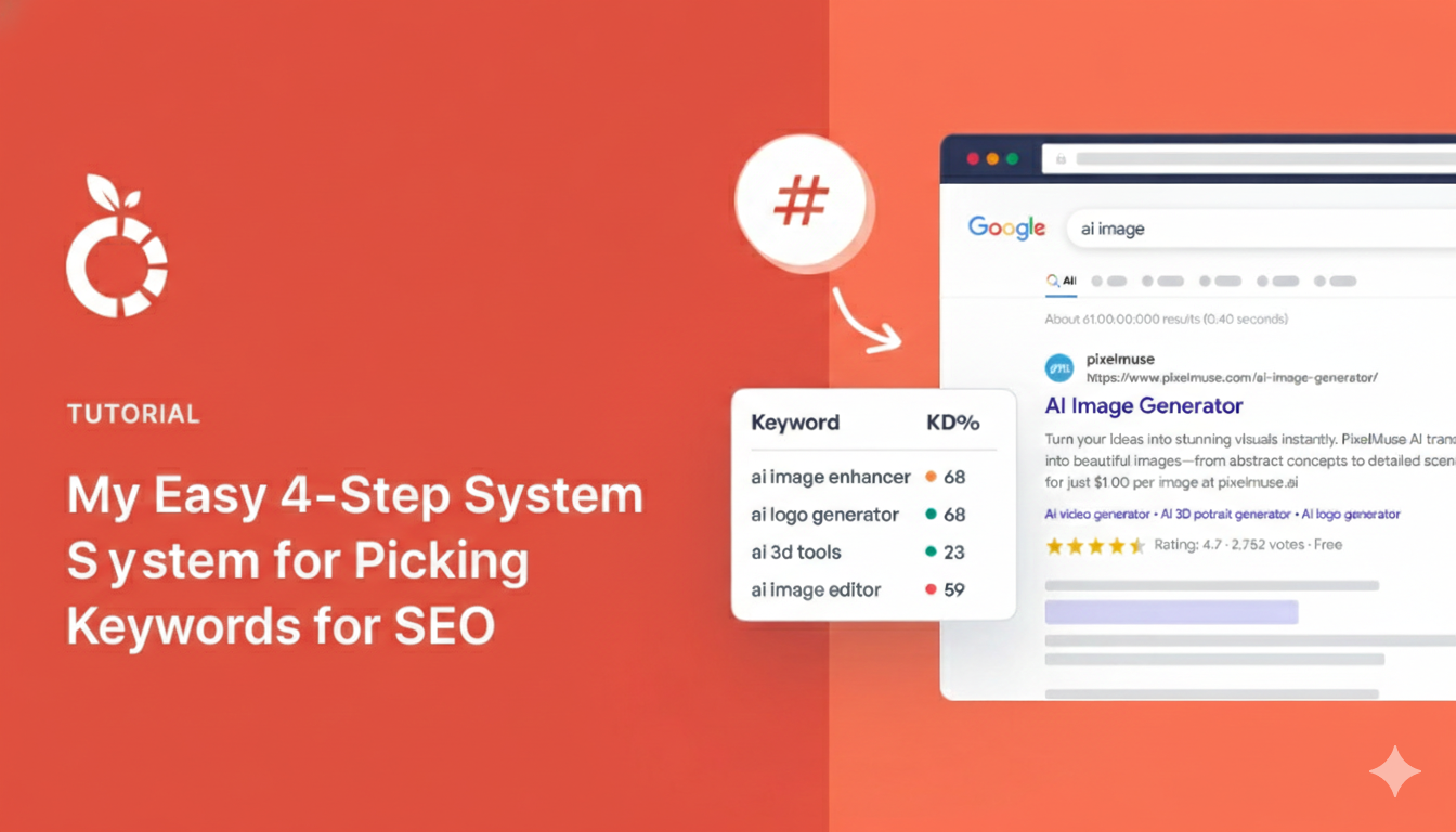 picking keywords for seo My easy 4-step system for picking keywords for SEO.